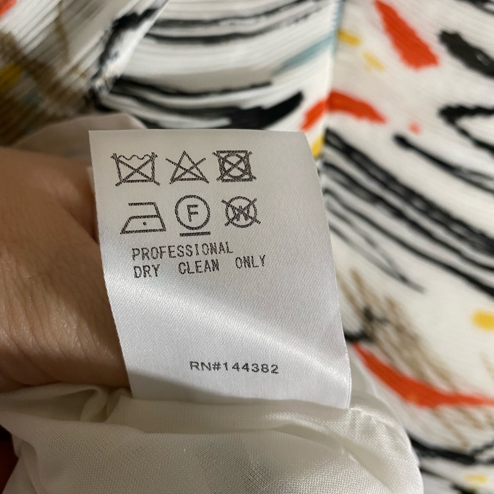 Adeam- NWT! Midi Combo Print Shoulder Detail Dress - Picture 14 of 16